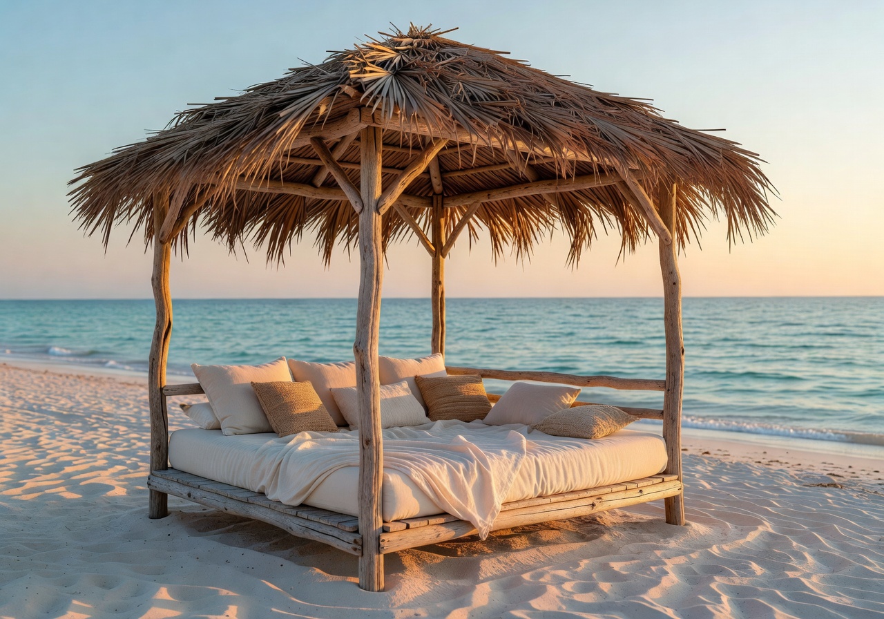 Beachfront relaxation cabana