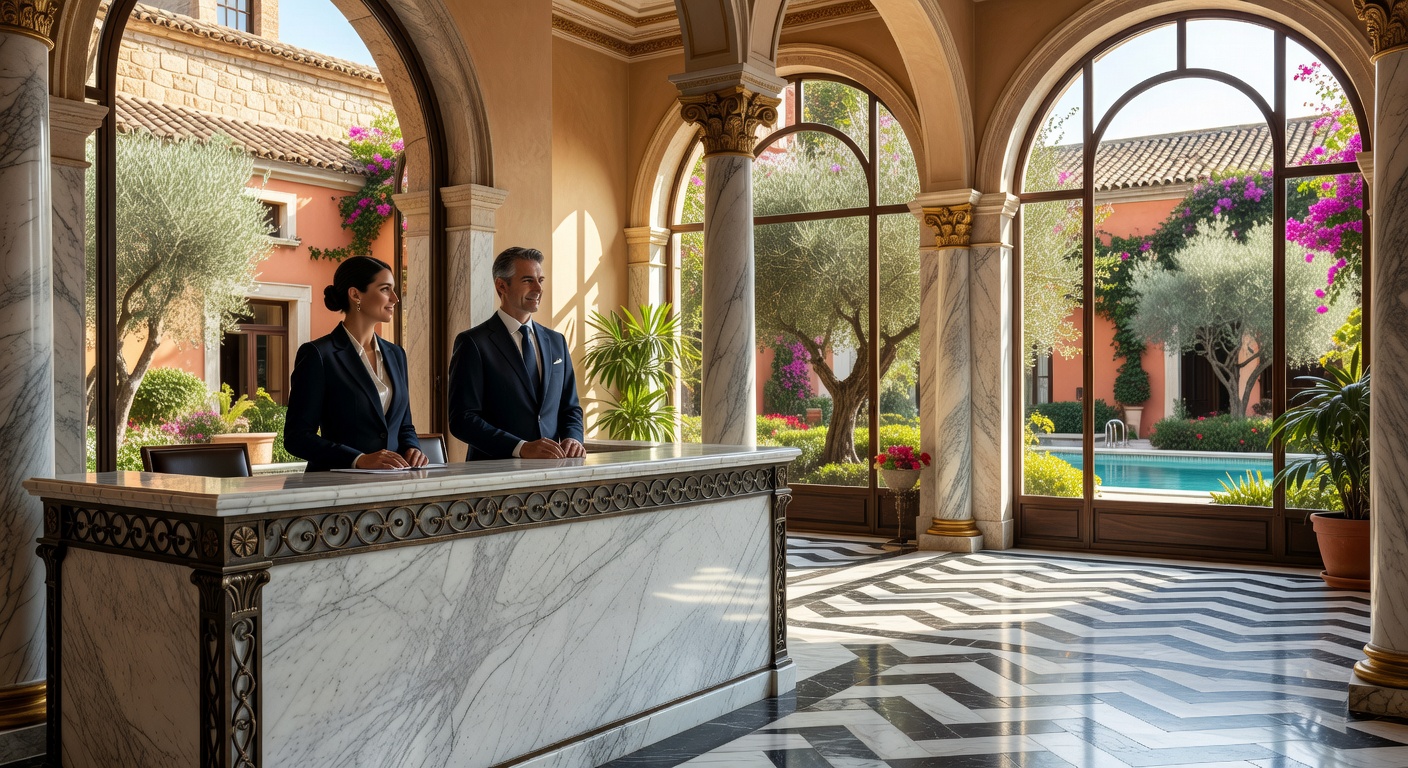 Luxury Spain hotel concierge contact desk
