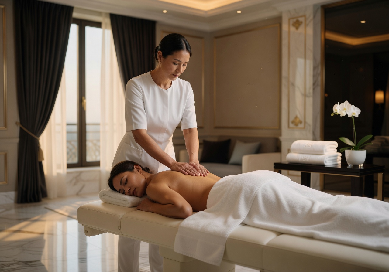 VIP massage experience in luxury suite